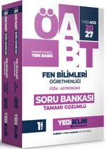 2027 MEB AGS ÖABT Fen Bilimleri Öğretmenliği Tamamı Çözümlü Soru Bankası 2 Cilt