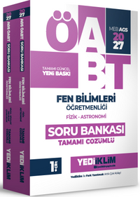 2027 MEB AGS ÖABT Fen Bilimleri Öğretmenliği Tamamı Çözümlü Soru Bankası 2 Cilt