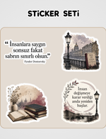 Suç ve Ceza Sticker Seti 9.90 TL - Tıkla ve Keşfet