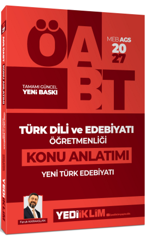 2027 MEB AGS ÖABT Türk Dili ve Edebiyatı Öğretmenliği Yeni Türk Edebiyatı Konu Anlatımı