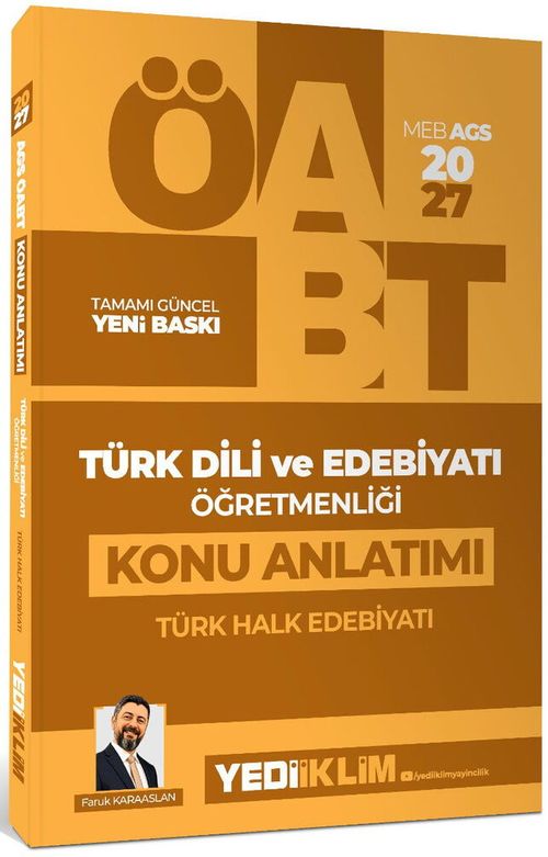 2027 MEB AGS ÖABT Türk Dili ve Edebiyatı Öğretmenliği Türk Halk Edebiyatı Konu Anlatımı