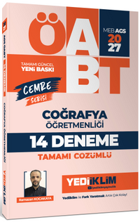 2027 MEB AGS ÖABT  Cemre Serisi Coğrafya Öğretmenliği Tamamı Çözümlü 14 Deneme