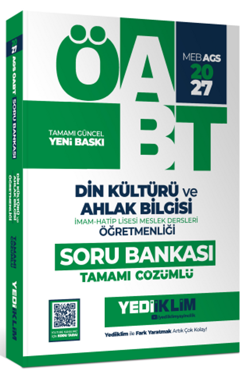 2027 MEB AGS ÖABT Din Kültürü ve Ahlak Bilgisi Öğretmenliği  Tamamı Çözümlü Soru Bankası