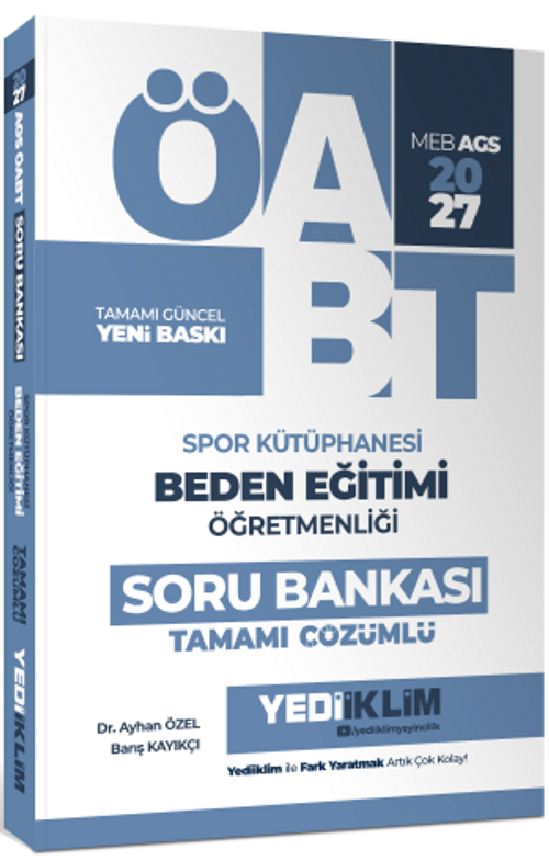 2027 MEB AGS ÖABT Spor Kütüphanesi Beden Eğitimi Öğretmenliği Tamamı Çözümlü Soru Bankası
