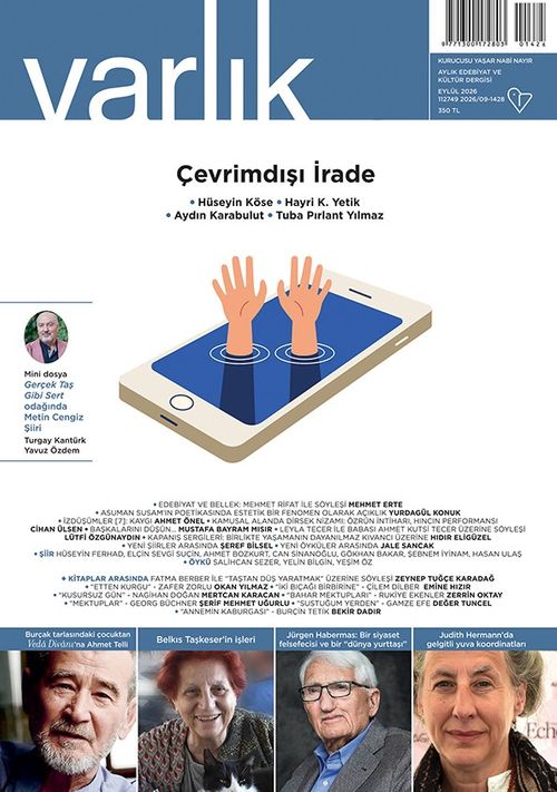 Varlık Edebiyat ve Kültür Dergisi Eylül 2026