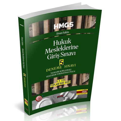 HMGS Hukuk Mesleklerine Giriş Sınavı 5 Deneme Sınavı
