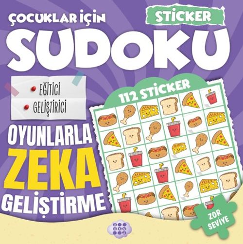 Çocuklar İçin Sudoku / Sticker Hediyeli Zor Seviye 4