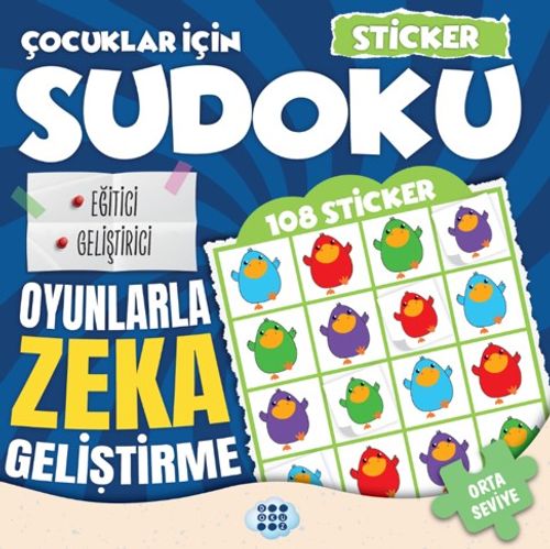 Çocuklar İçin Sudoku / Sticker Hediyeli Orta Seviye 3