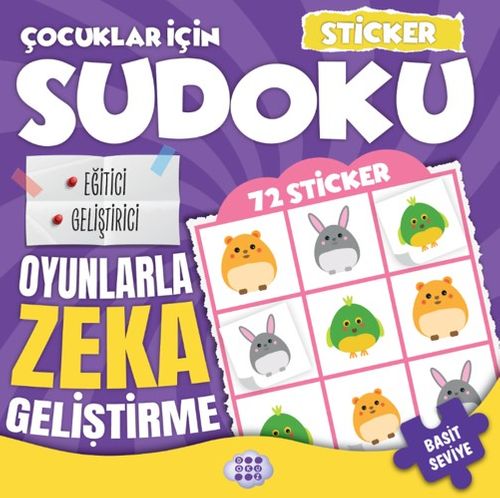 Çocuklar İçin Sudoku / Sticker Hediyeli Basit Seviye 2