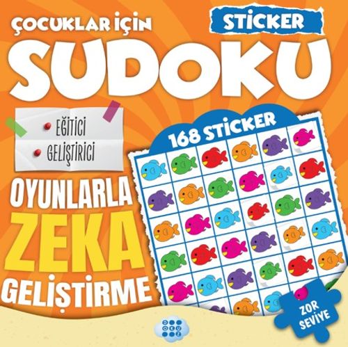 Çocuklar İçin Sudoku / Sticker Hediyeli Zor Seviye 3