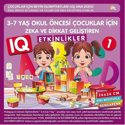 3-4-5-6-7 Yaş Çocuklar İçin IQ Zekâ ve Dikkat Geliştiren Akıl Oyunları Etkinlikleri