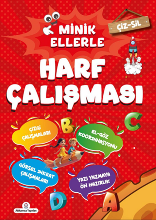 Minik Ellerle Çiz-Sil Harf Çalışması