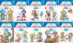 Sevimli Robotlar Boyama Kitabı (10 ‘Lu Set)