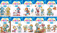 Sevimli Robotlar Boyama Kitabı (10 ‘Lu Set)