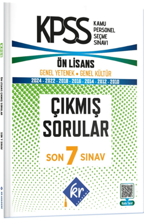 KPSS Ön Lisans ÖSYM Çıkmış Soru Tıpkı Basım Son 7 Yıl Video Çözümlü Kitapçıkları