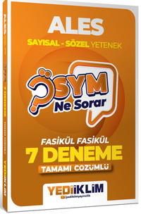 2027 Ösym Ne Sorar ALES Tamamı Çözümlü Fasikül 7 Deneme
