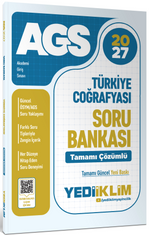 2027 MEB AGS  Türkiye Coğrafyası Tamamı Çözümlü Soru Bankası