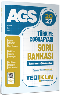2027 MEB AGS  Türkiye Coğrafyası Tamamı Çözümlü Soru Bankası