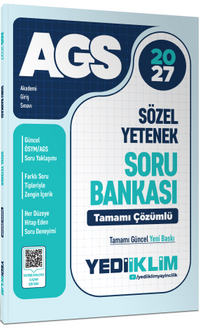 2027 MEB AGS Sözel Yetenek Tamamı Çözümlü Soru Bankası