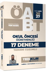 2027 MEB AGS ÖABT Okul Öncesi Öğretmenliği Tamamı Çözümlü 17 Deneme