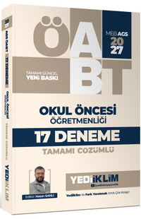 2027 MEB AGS ÖABT Okul Öncesi Öğretmenliği Tamamı Çözümlü 17 Deneme