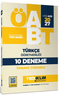2027 MEB-AGS ÖABT Türkçe Öğretmenliği Tamamı Çözümlü 10 Deneme