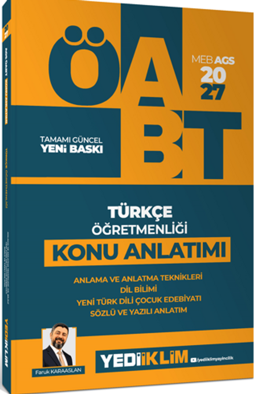 2027 MEB AGS ÖABT Türkçe Öğretmenliği Anlama ve Anlatma Teknikleri, Dil Bilim, Yeni Türk Dili, Çocuk Edebiyatı, Sözlü ve Yazılı Anlatım Konu Anlatımı