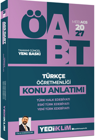 2027 MEB AGS ÖABT Türkçe Öğretmenliği Türk Halk Edebiyatı, Yeni Türk Edebiyatı, Eski Türk Edebiyatı Konu Anlatımı