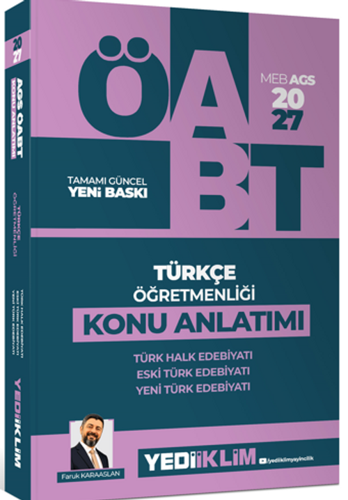2027 MEB AGS ÖABT Türkçe Öğretmenliği Türk Halk Edebiyatı, Yeni Türk Edebiyatı, Eski Türk Edebiyatı Konu Anlatımı