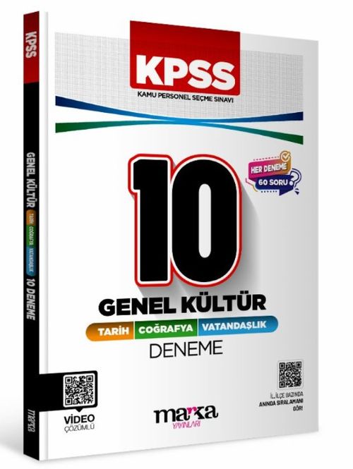 KPSS Genel Kültür 10'lu Deneme Tamamı Video Çözümlü (Vatandaşlık - Coğrafya - Tarih)