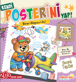 Sevimli Taşıtlar / Kendi Posterini Yap Boya Kopart As