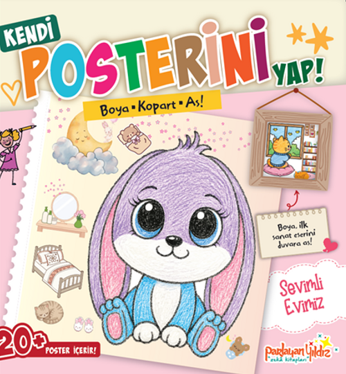 Sevimli Evimiz / Kendi Posterini Yap Boya Kopart As