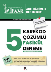 Müessir Adli Hakimlik Denemeleri 2026 / Karekod Çözümlü