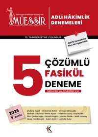 Müessir Adli Hakimlik Denemeleri 2026 / Çözümlü 5 Deneme