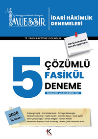 Müessir İdari Hakimlik Denemeleri-2025 Çözümlü 5 Deneme