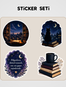 Gece Yarısı Kütüphanesi Sticker Seti 9.90 TL - Tıkla ve Keşfet