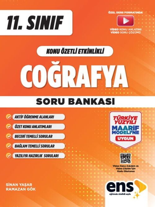 11. Sınıf Coğrafya Konu Özetli Etkinlikli Soru Bankası