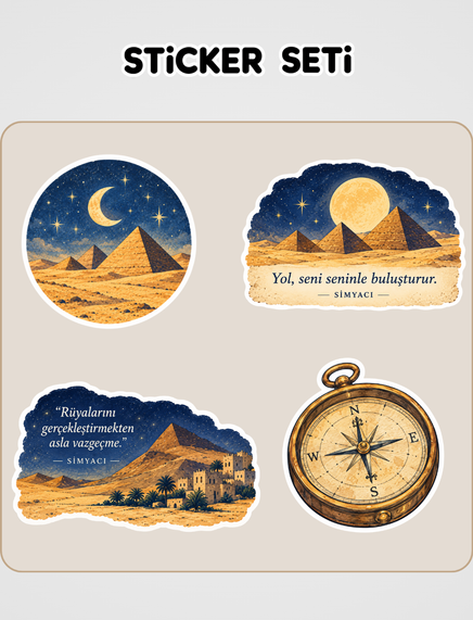 Simyacı Sticker Seti 9.90 TL - Tıkla ve Keşfet