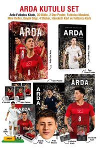 Arda Özel Kutulu Set - Sahanın Yıldızları Arda Kitabı, 3D Biblo, 2 Dev Poster, Futbolcu Maskesi, Arda Mini Defter, Arda Büyük Silgi, 4 Sticker, Hareketli Kart ve Futbolcu Kartı Hediyeli!