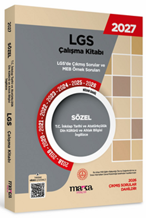 2027 MEB LGS Sözel İnkılap Tarihi Çalışma Kitabı Çıkmış Sorular ve Örnek Sorular Video Çözümlü