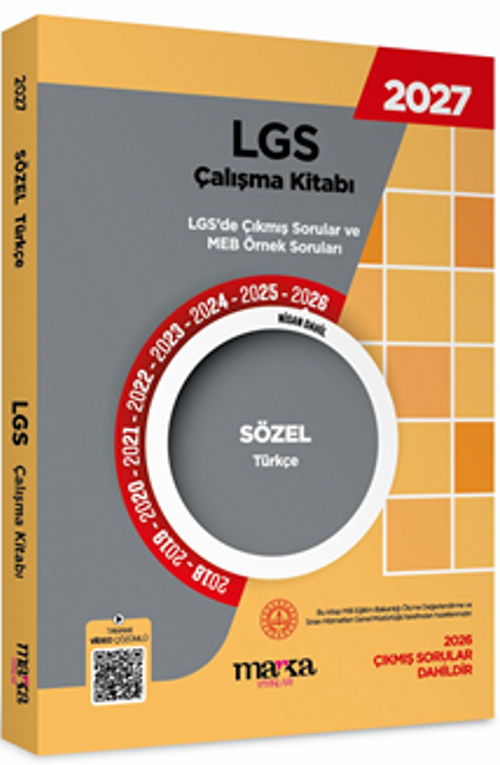 2027 MEB LGS Sözel Türkçe Çalışma Kitabı Çıkmış Sorular ve Örnek Sorular Video Çözümlü