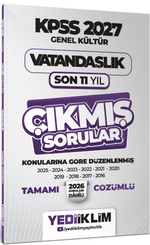 2027 KPSS Genel Kültür Vatandaşlık Konularına Göre Tamamı Çözümlü Son 11 Yıl Çıkmış Sorular