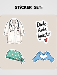 Doktor Sticker Seti 9,90 TL - Tıkla ve Keşfet