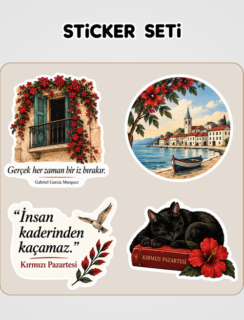 Kırmızı Pazartesi Sticker Seti