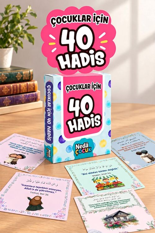 Çocuklar İçin 40 Hadis Kartı
