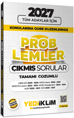 2027 KPSS  Tüm Adaylar İçin Problemler Konularına Göre Düzenlenmiş Tamamı Çözümlü Çıkmış Sorular