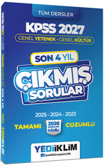 2027 KPSS Genel Yetenek Genel Kültür Son 4 Yıl Tamamı Çözümlü Çıkmış Sorular