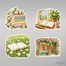 Kitap ve İlkbahar Sticker Seti