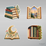 Kitap ve Hat Sanatı Sticker Seti