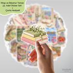Kitap ve İlkbahar Sticker Seti
